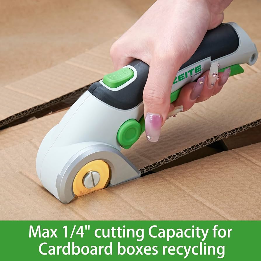 ZEITE 4V Cordless Scissors,Electric Cardboard Box Cutter